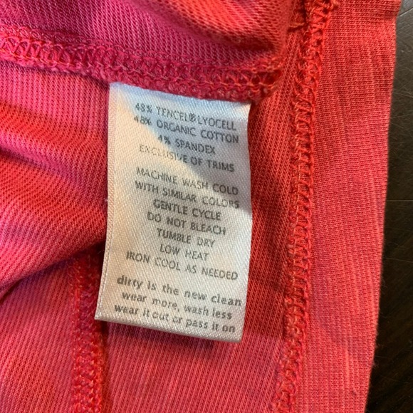 Toad&Co Womens Small Pink‎ Short Sleeve V-Neck Casual T-Shirt Dress Pocket READ - Picture 4 of 13